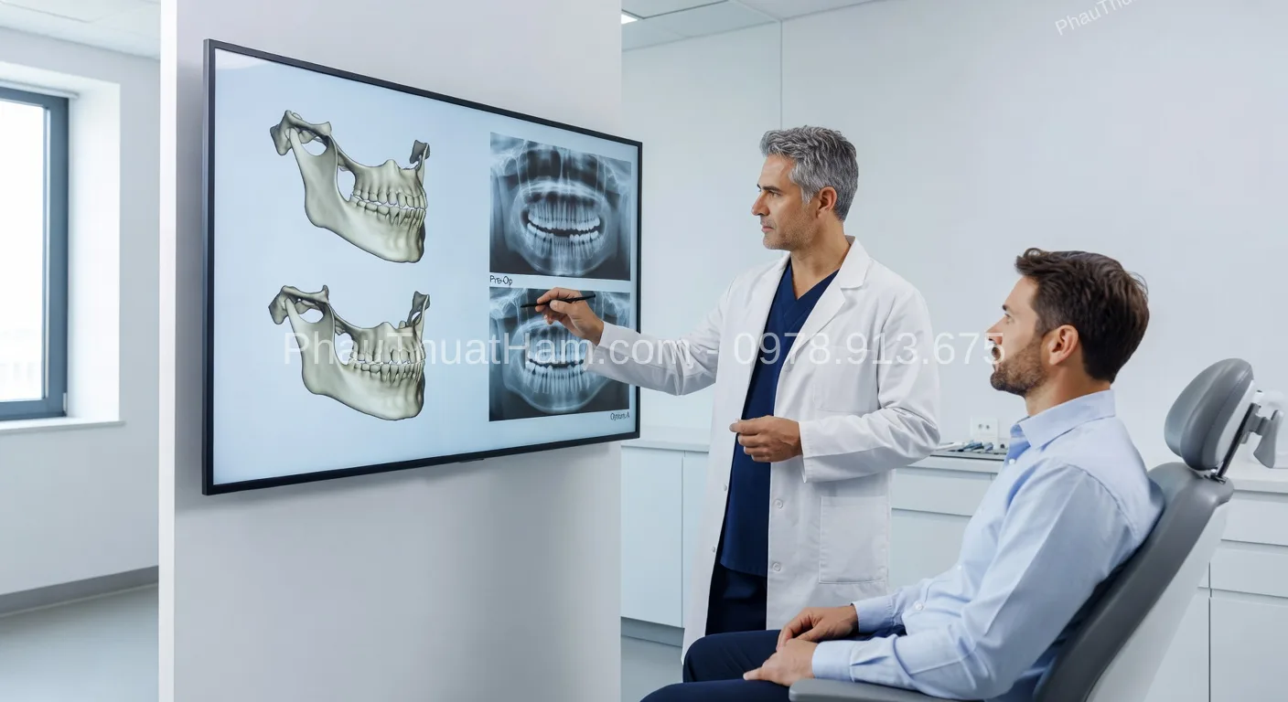 bọc răng sứ sau phẫu thuật hàm