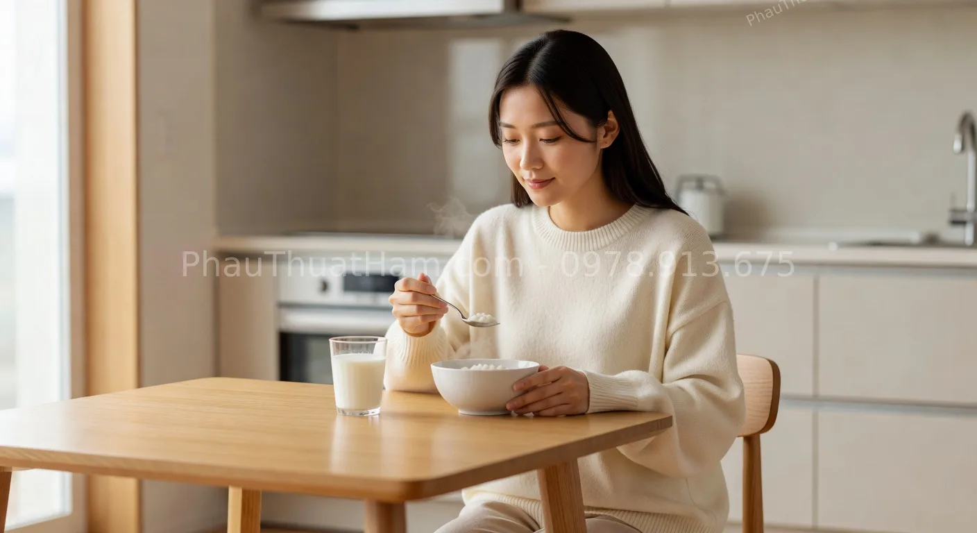 sau phẫu thuật hàm móm bao lâu ăn được